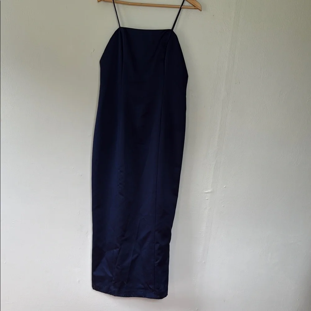 Alex Evenings vintage spaghetti strap Navy Dress set 6/8 - Picture 2 of 14
